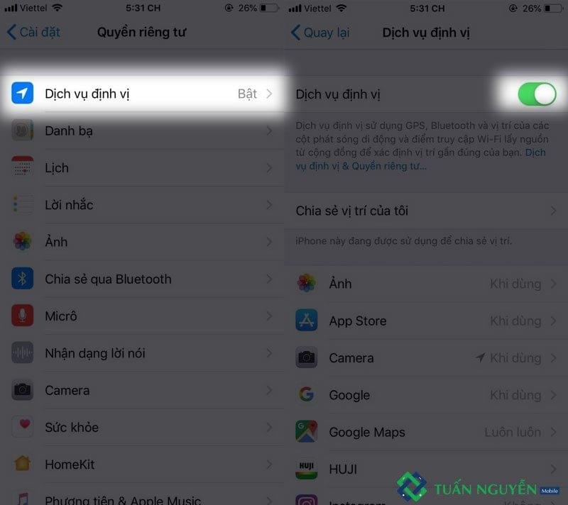 Hiệu chỉnh lại Pin trên iPhone