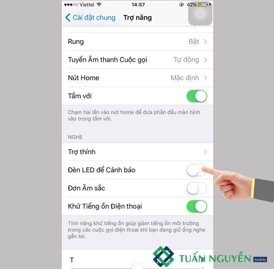 Tắt đền Led thông báo