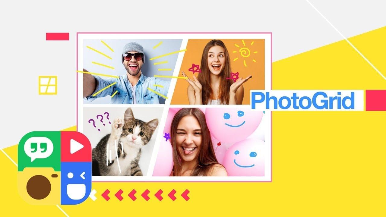 Hướng dẫn ghép ảnh trên iPhone bằng PhotoGrid FREE, không có logo app