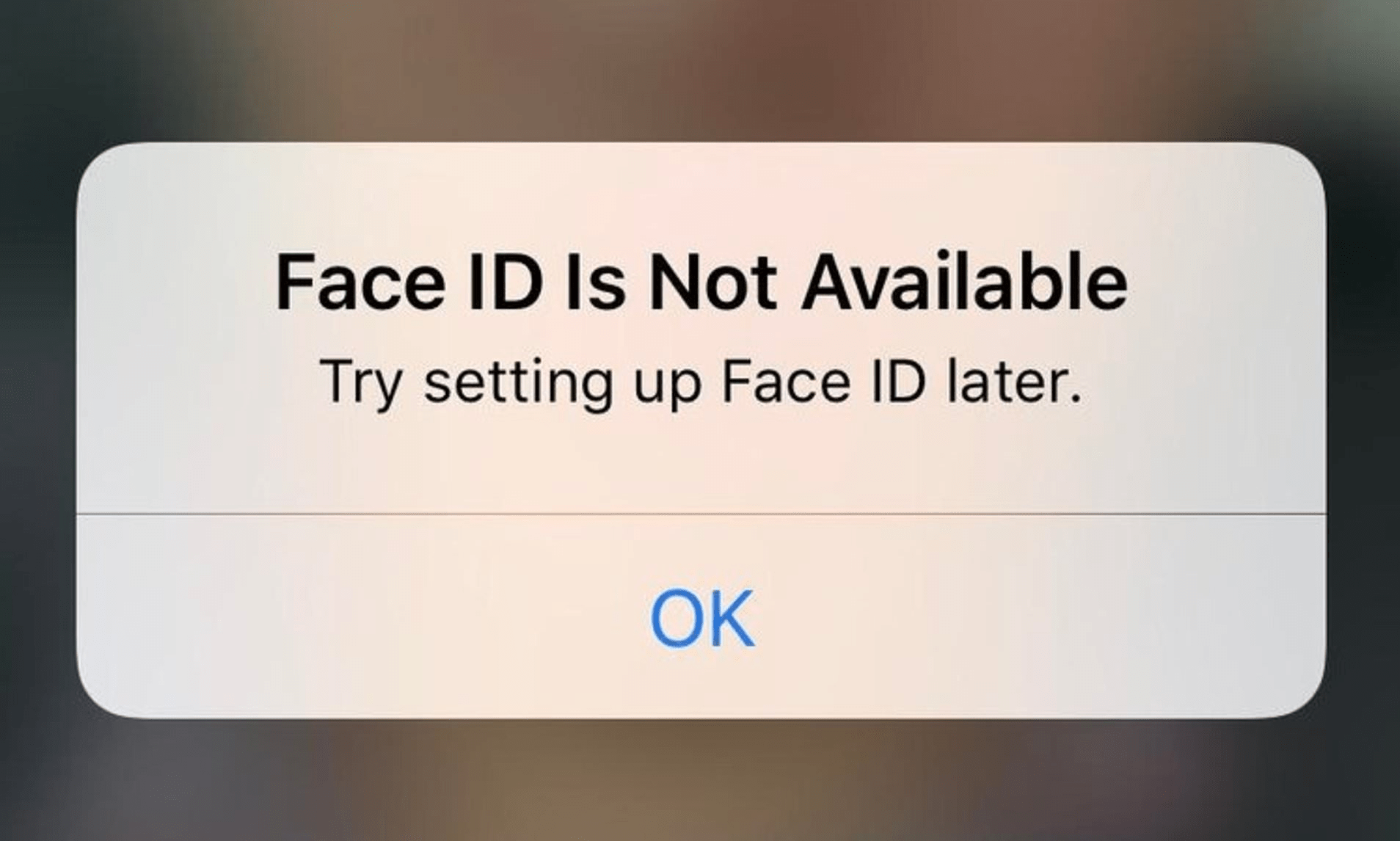 Face ID không hoạt động