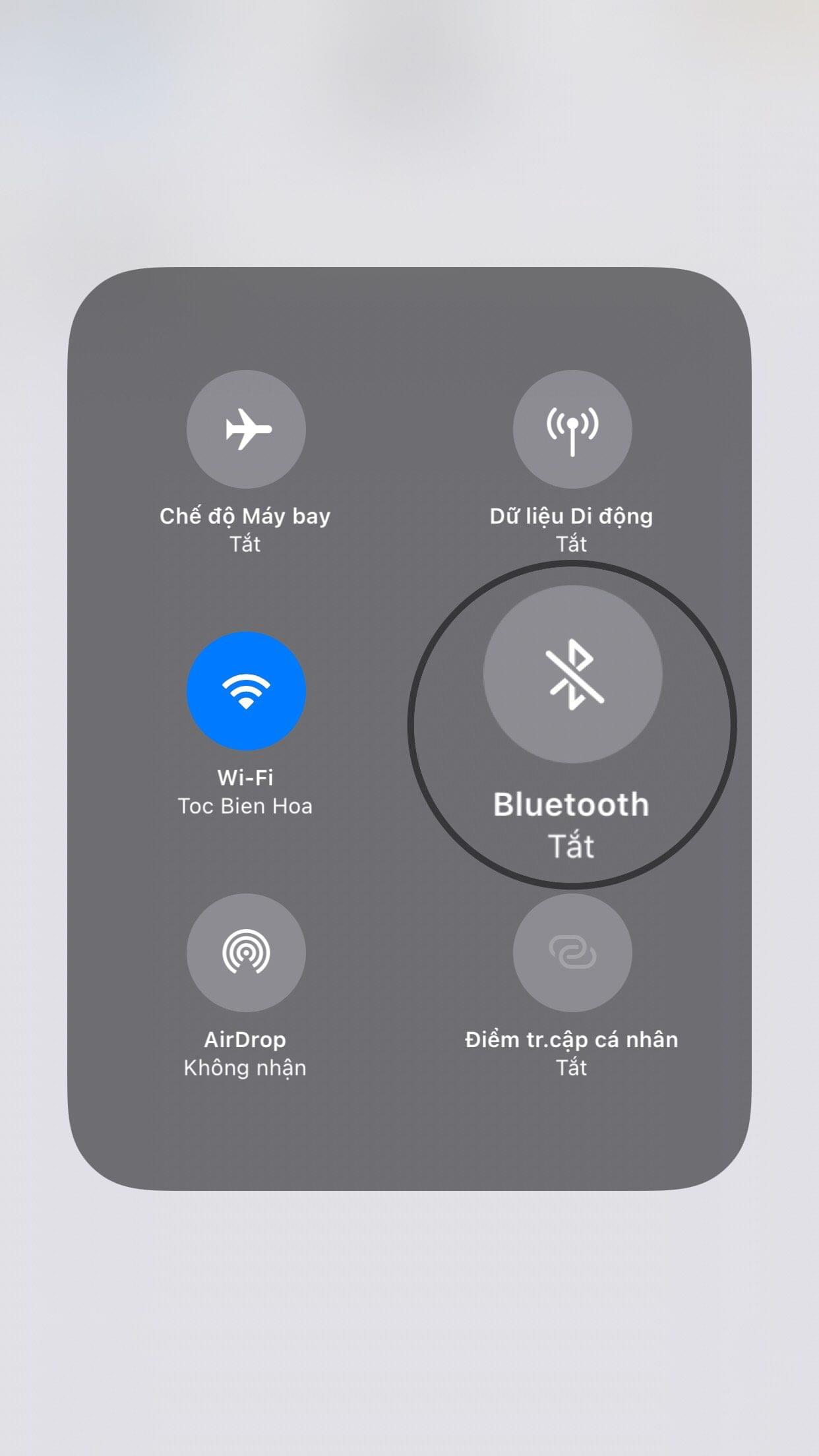 Tắt Bluetooth