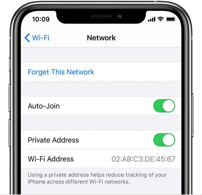 Private Address (Địa chỉ Wifi cá nhân)
