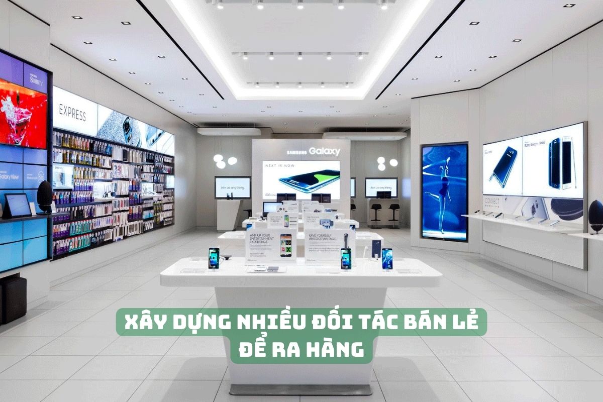 xây dựng đối tác bán lẻ để bán máy thu mua
