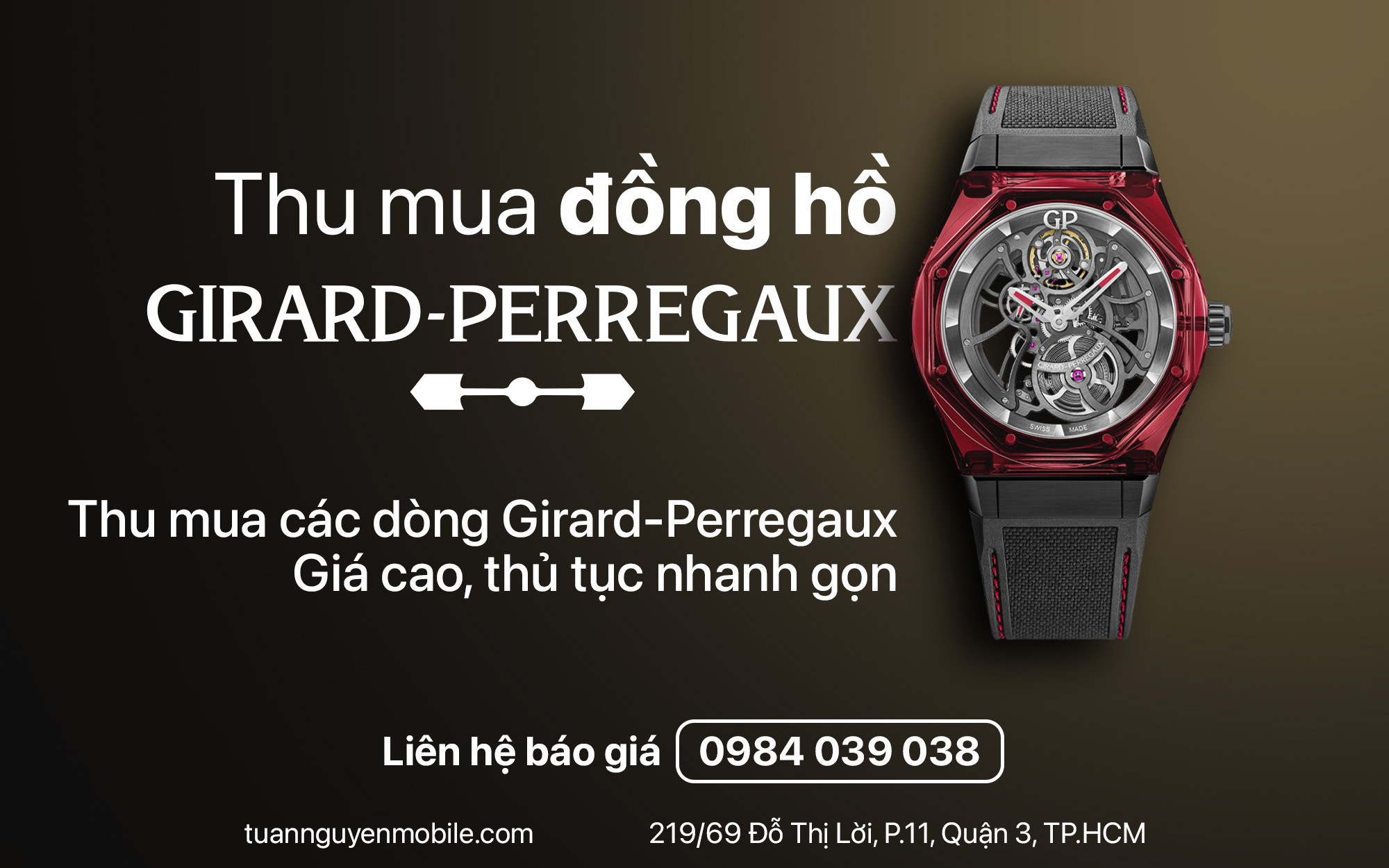 chuyên thu mua đồng hồ Girard Perregaux giá cao