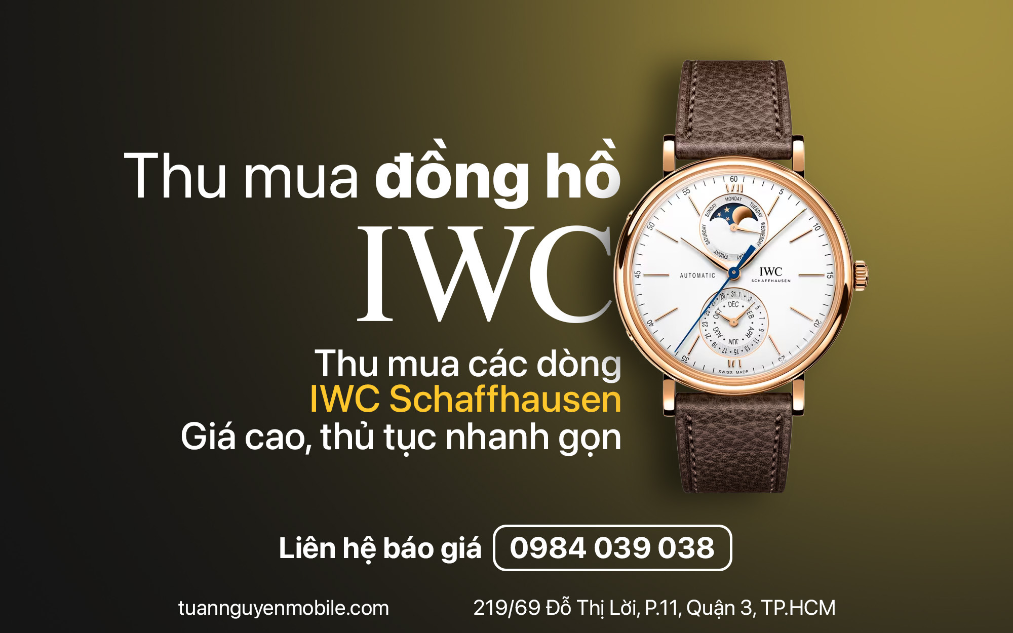 thu mua đồng hồ iwc cũ