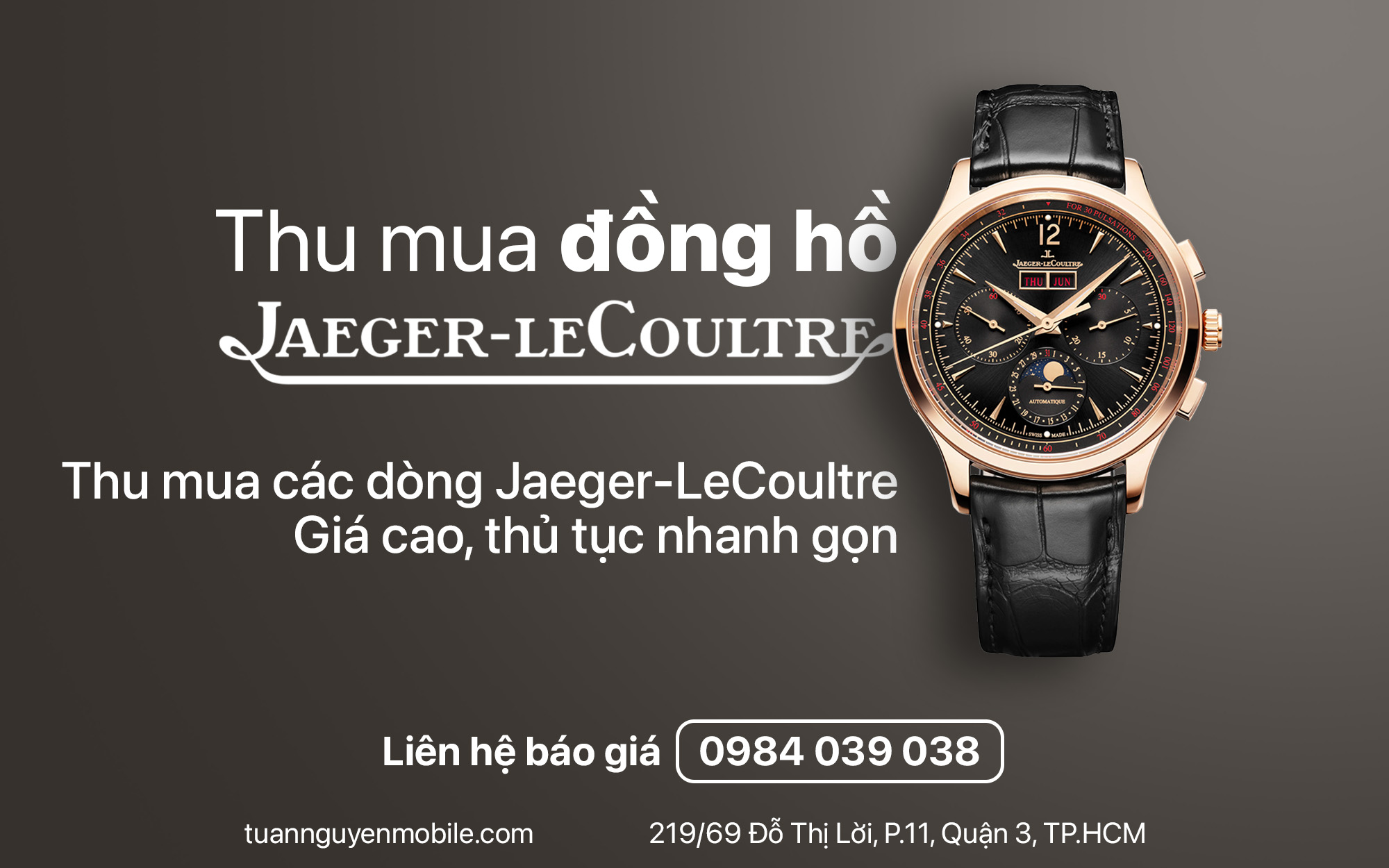 thu mua các loại đồng hồ jaeger lecoultre