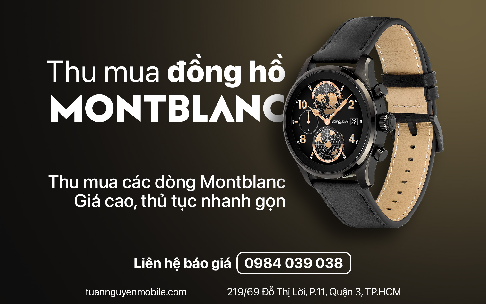 thu mua đồng hồ montblanc giá cao