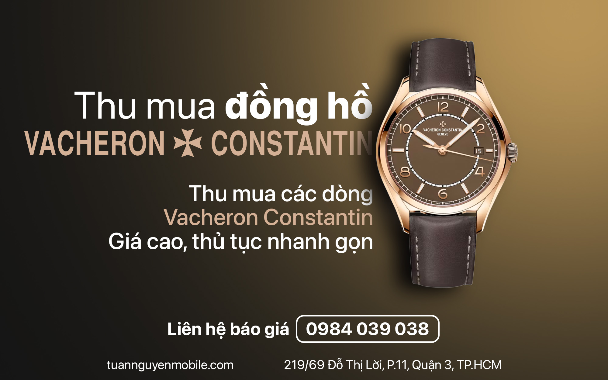 Địa chỉ thu mua đồng hồ Vacheron Constantin