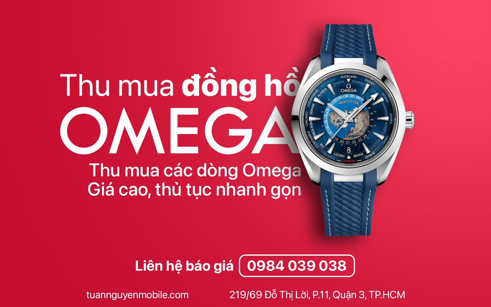 thu mua đồng hồ omega cũ giá cao gần bạn