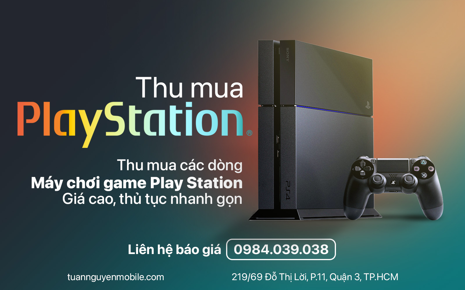 Địa chỉ thu mua play station cũ tại tphcm