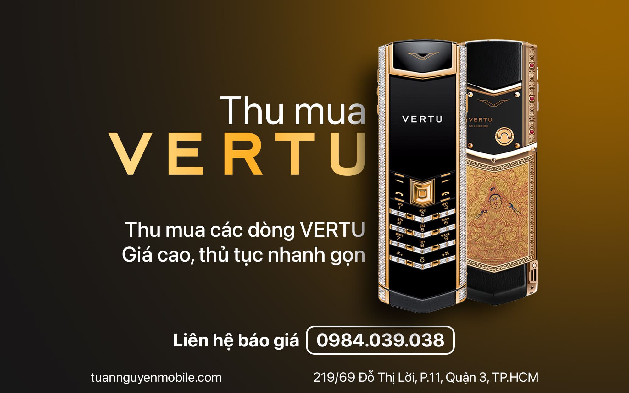 địa chỉ thu mua vertu giá cao tại tphcm