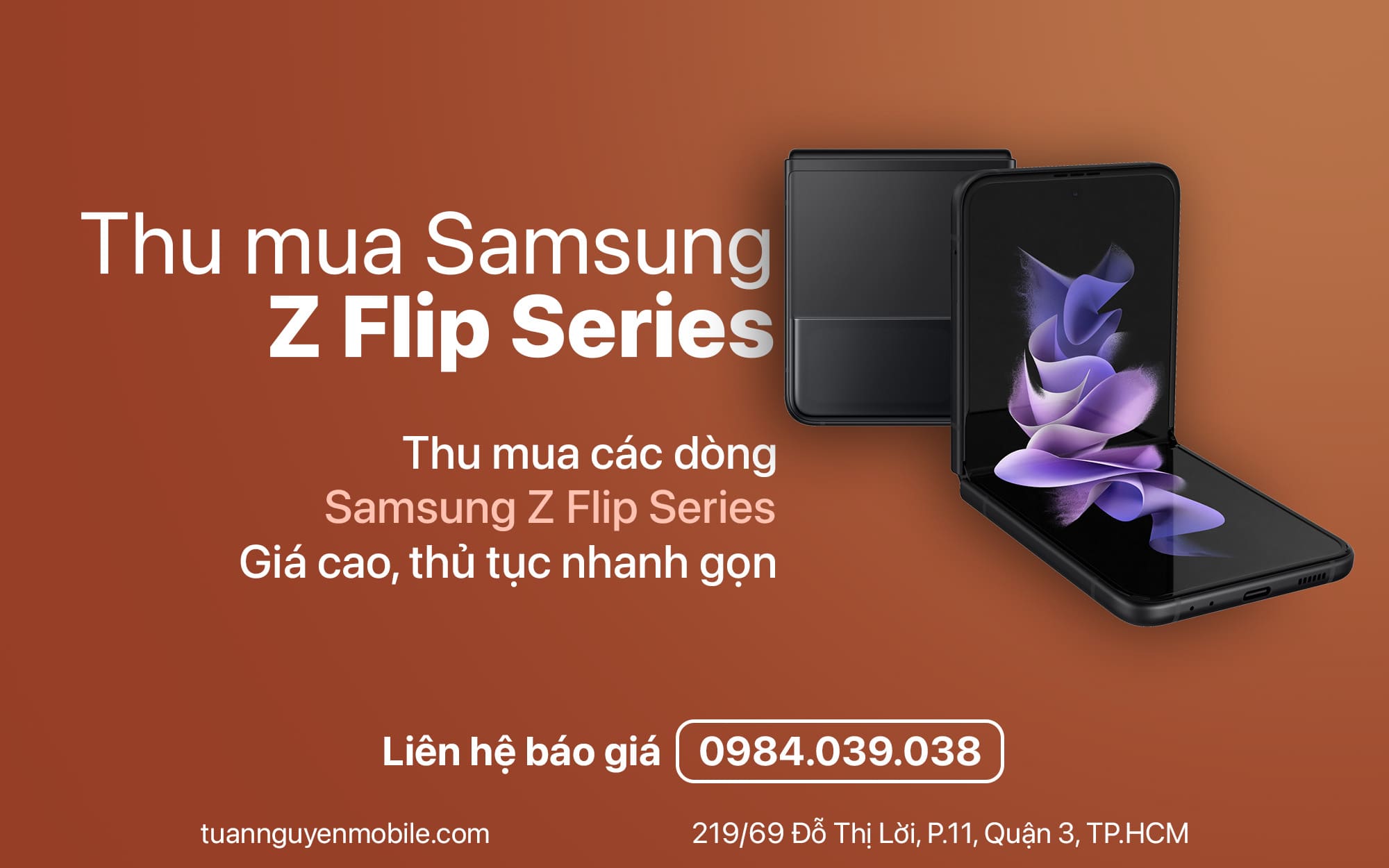 địa chỉ Thu mua Samsung Z Flip giá cao tại tphcm