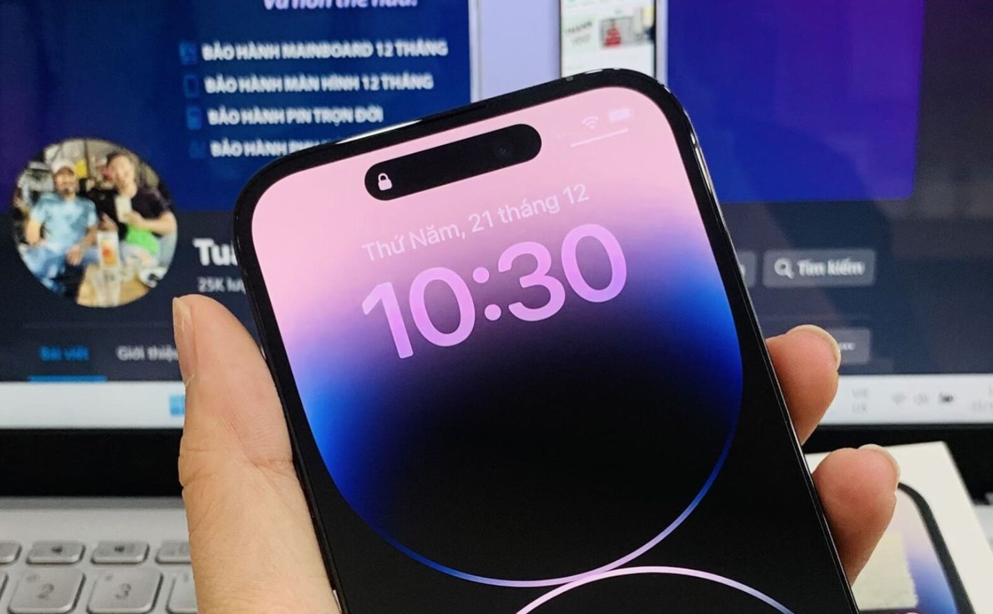 Dynamic Island trên iPhone 14 Pro Max