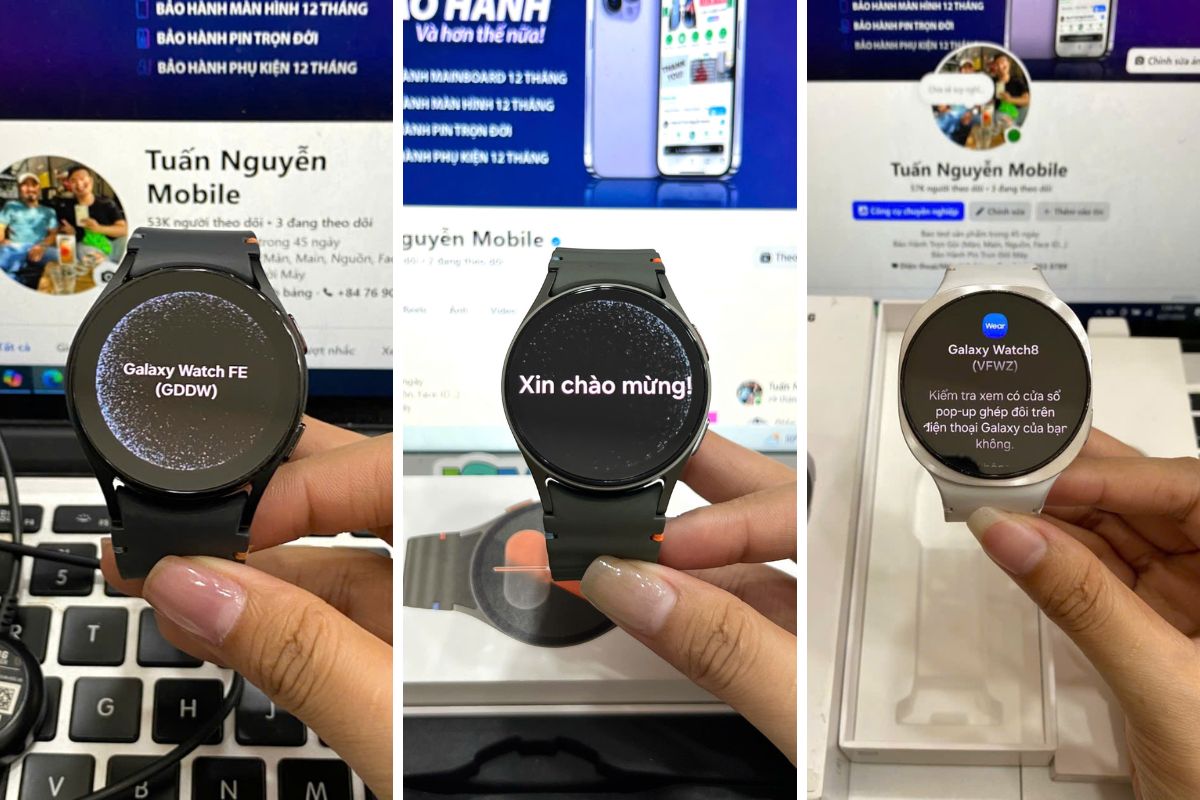 Tuấn Nguyễn thu mua đa sạng Model và tình trạng của Samsung Watch