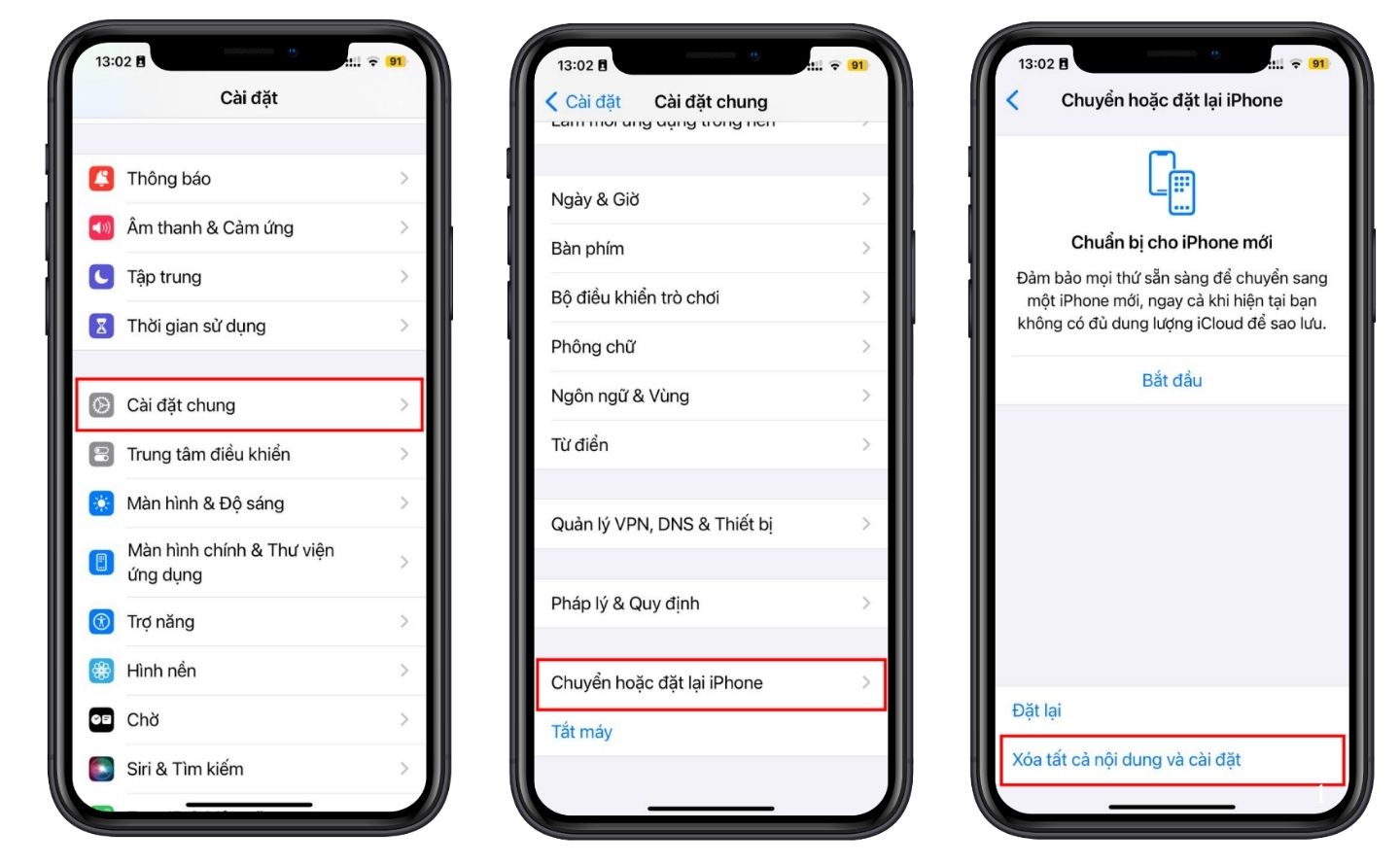 Cách khôi phục cài đặt gốc