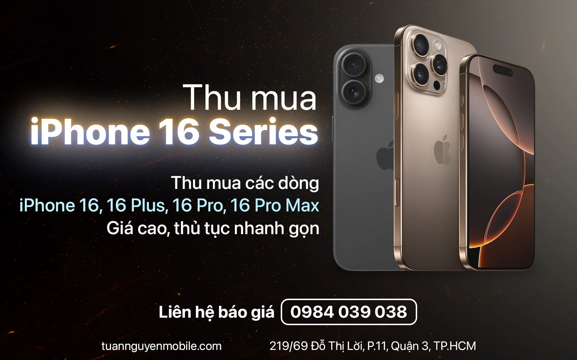 Thu mua iPhone 16 giá cao tại tphcm