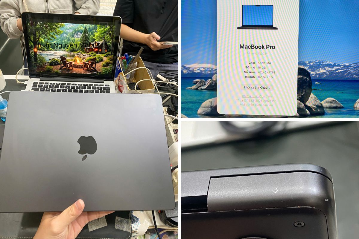 Dịch vụ thu mua macbook m4 giá cao tại Tuấn Nguyễn Mobile