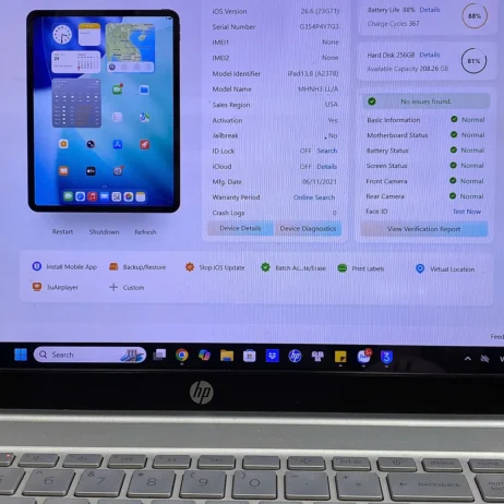 iPad Pro 12.9 inch thế hệ 5 pin 88% tình trạng máy zin