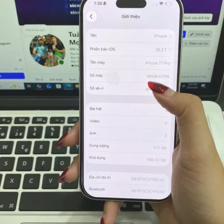 iPhone 17 Pro 512G Bạc giới thiệu máy