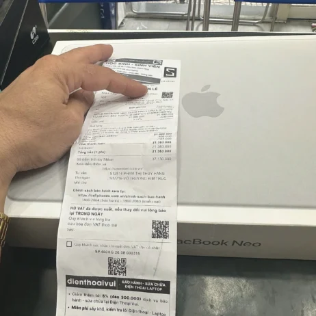 macbookneo3-sq MacBook Neo 13 inch 8/512G Bạc - Hoá đơn CellphoneS