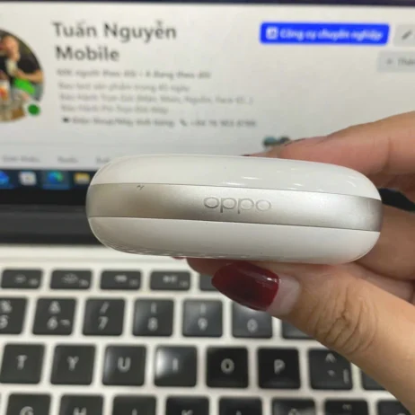 Oppo Enco X2 trắng cũ logo Oppo