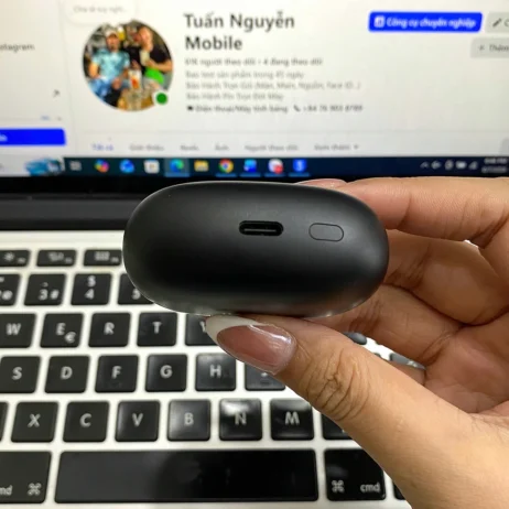 Redmi Buds 8 Pro đen cổng sạc USB-C