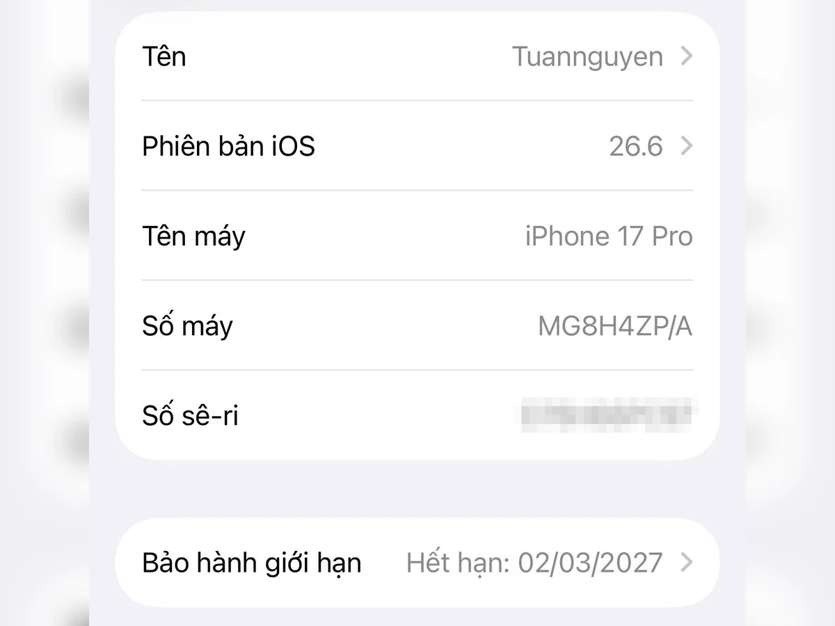 kiểm tra iphone mã nước nào trong cài đặt số máy