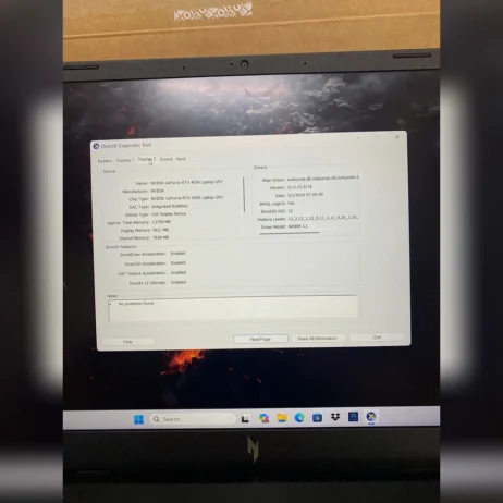 Laptop Acer Nitro V15 ANV15-41 card NVIDIA GeForce RTX 4050