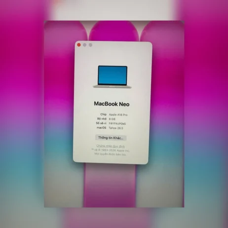 MacBook Neo 13 inch cấu hình A18 Pro