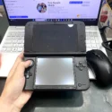 Nintendo 3DS LL xanh cũ mặt trong nút bấm