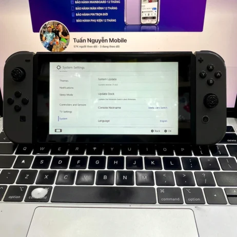 Nintendo Switch V2 cũ phiên bản hệ thống