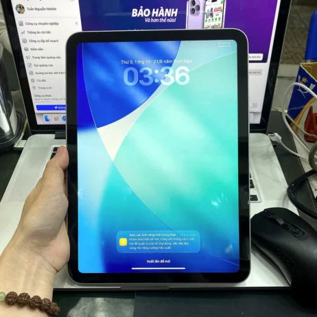 iPad Gen 10 64GB WiFi Bạc mặt trước màn hình 10.9 inch