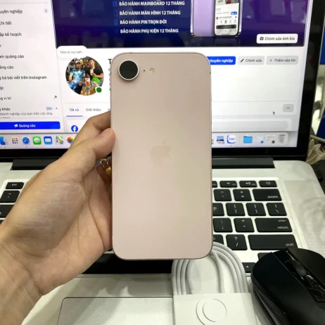 iPhone 17e 256GB Hồng mặt lưng kèm cáp zin